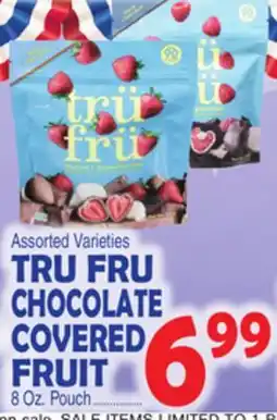 Bravo Supermarkets TRU FRU CHOCOLATE COVERED FRUIT offer