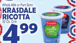 Bravo Supermarkets KRASDALE RICOTTA offer