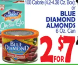 Bravo Supermarkets BLUE DIAMOND ALMONDS, 6 Oz. Can offer