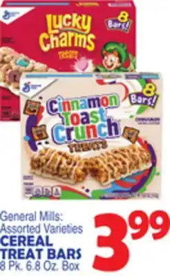 Bravo Supermarkets General Mills CEREAL TREAT BARS offer