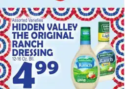 Bravo Supermarkets HIDDEN VALLEY THE ORIGINAL RANCH DRESSING offer