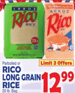 Bravo Supermarkets Parboiled or RICO LONG GRAIN RICE offer