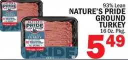 Bravo Supermarkets 93% Lean NATURE'S PRIDE GROUND TURKEY offer