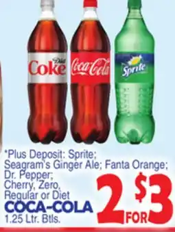 Bravo Supermarkets COCA-COLA 1.25 Ltr. Btls offer
