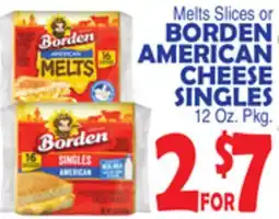 Bravo Supermarkets BORDEN AMERICAN CHEESE SINGLES offer