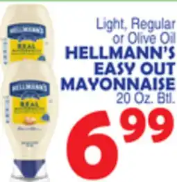 Bravo Supermarkets HELLMANN'S EASY OUT MAYONNAISE offer