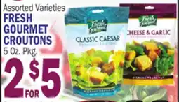 Bravo Supermarkets FRESH GOURMET CROUTONS 5 Oz. Pkg offer