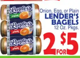 Bravo Supermarkets LENDER'S BAGELS offer