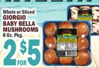 Bravo Supermarkets GIORGIO BABY BELLA MUSHROOMS offer