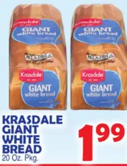 Bravo Supermarkets KRASDALE GIANT WHITE BREAD offer