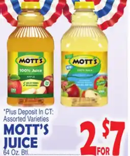 Bravo Supermarkets MOTT'S JUICE offer