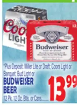 Bravo Supermarkets BUDWEISER BEER offer