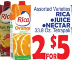 Bravo Supermarkets RICA JUICE NECTAR offer
