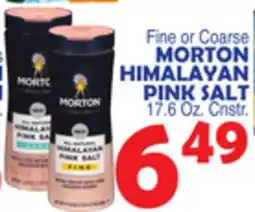 Bravo Supermarkets MORTON HIMALAYAN PINK SALT 17.6 Oz. Cnstr offer