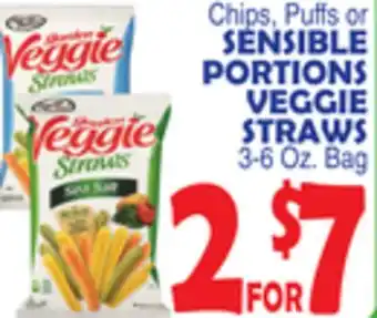 Bravo Supermarkets SENSIBLE PORTIONS VEGGIE STRAWS offer
