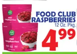 Bravo Supermarkets FOOD CLUB RASPBERRIES offer