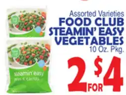 Bravo Supermarkets FOOD CLUB STEAMIN' EASY VEGETABLES offer