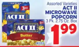 Bravo Supermarkets ACT II MICROWAVE POPCORN offer