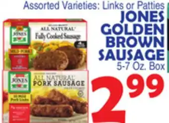 Bravo Supermarkets JONES GOLDEN BROWN SAUSAGE offer