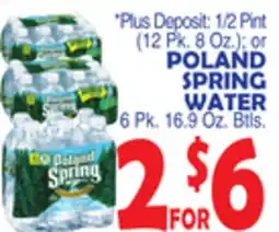 Bravo Supermarkets POLAND SPRING WATER offer