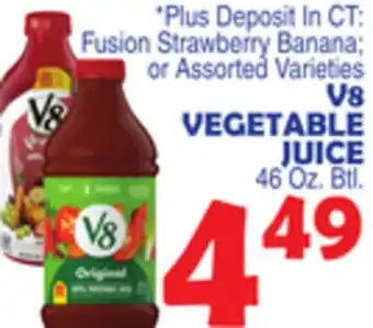 Bravo Supermarkets V8 VEGETABLE JUICE offer