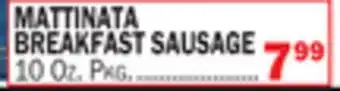 Bravo Supermarkets MATTINATA BREAKFAST SAUSAGE offer