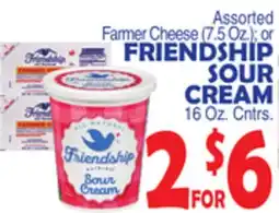 Bravo Supermarkets FRIENDSHIP SOUR CREAM 16 Oz. Cntrs offer