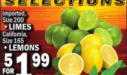 Bravo Supermarkets LIMES, LEMONS offer