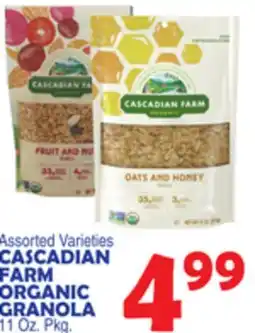 Bravo Supermarkets CASCADIAN FARM ORGANIC GRANOLA offer
