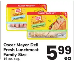 ACME Oscar Mayer Deli Fresh Lunchmeat Family Size offer