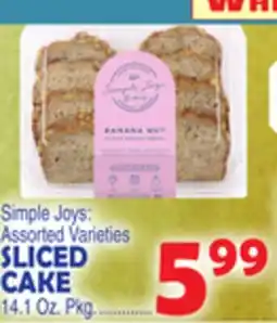 Bravo Supermarkets Simple Joys: Assorted Varieties Sliced Cake offer