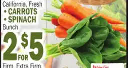 Bravo Supermarkets CARROTS, SPINACH offer
