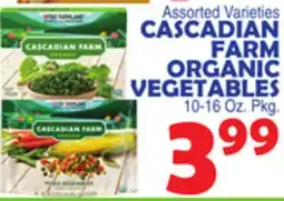 Bravo Supermarkets CASCADIAN FARM ORGANIC VEGETABLES offer