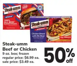 ACME Steak-umm Beef or Chicken offer