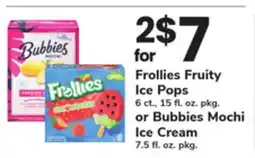 ACME Frollies Fruity Ice Pops or Bubbies Mochi Ice Cream offer