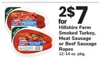 ACME Hillshire Farm Smoked Turkey, Meat Sausage or Beef Sausage Ropes offer