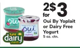 ACME Oui By Yoplait or Dairy Free Yogurt offer