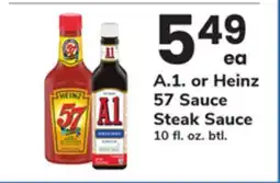 ACME A.1. or Heinz 57 Steak Sauce offer
