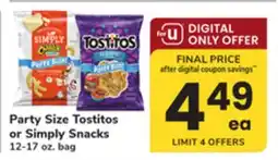 ACME Party Size Tostitos or Simply Snacks offer