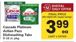 ACME Cascade Platinum Action Pacs Dishwashing Tabs offer