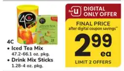 ACME 4C • Iced Tea Mix 47.2-66.1 oz. pkg. • Drink Mix Sticks 1.28-4 oz. pkg offer