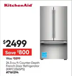 Lowe's 24.3-cu ft Counter-Depth French Door Refrigerator offer