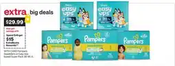CVS Pampers Swaddlers or Easy Ups boxed Super Pack 38-96 ct offer