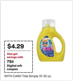 CVS Tide Simply offer