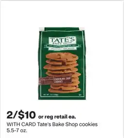 CVS Tate's Bake Shop cookies 5.5-7 oz offer