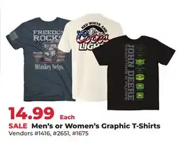 Runnings Men's or Women's Graphic T-Shirts offer