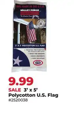Runnings 3' x 5' Polycotton U.S. Flag offer