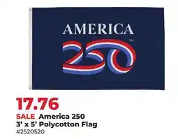 Runnings America 250 3' x 5' Polycotton Flag offer