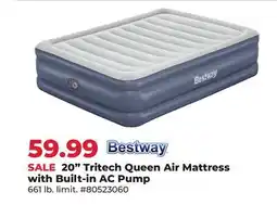 Runnings 20 Tritech Queen Air Mattress with Built-in AC Pump offer
