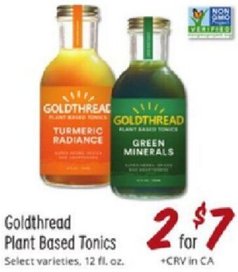 Sprouts Farmers Market Goldthread Plant Based Tonics offer